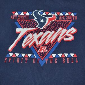 NFL Team Apparel SS Dark Blue Unisex Tee "Houston Texans Spirit Of The Bull"-2XL